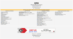 Desktop Screenshot of gmgmachinery.com